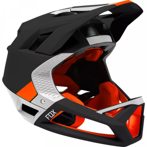 Fox Racing Proframe Blocked MTB Helmet - Black / Orange