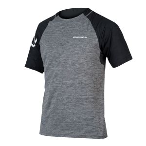 Endura SingleTrack Short Sleeve MTB Jersey - Pewter Grey