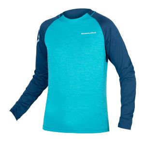 Endura SingleTrack L/S Cycle Jersey - Atlantic Blue