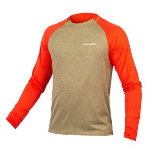 Endura SingleTrack L/S Cycle Jersey - Mushroom