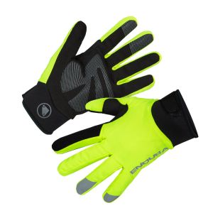 Endura Women's Strike Waterproof Cycle Gloves - Hi-Viz Yellow