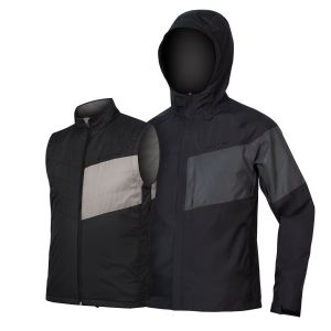 Endura Urban Luminite 3 in 1 Cycle Jacket II - Black