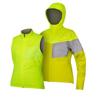 Endura Women's Urban Luminite 3 in 1 Jacket II - Hi-Viz Yellow