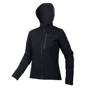 Endura Womens Hummvee Waterproof Hooded Cycle Jacket - Black