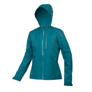 Endura Womens Hummvee Waterproof Hooded Cycle Jacket - Deep Teal