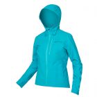 Endura Womens Hummvee Waterproof Hooded Cycle Jacket - Blue